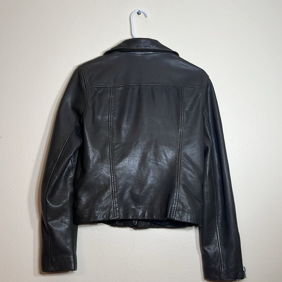 ALLSAINTS Prescott Biker Jacket Khaki Green - Picture 6 of 14